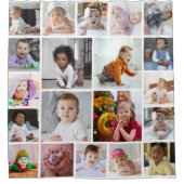 デザイン独自の20フォトコラージュ シャワーカーテン (正面)