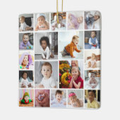 デザイン独自の20フォトコラージュ セラミックオーナメント (左)