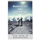 デザイン独自の2024フォトフレンズ旅行 カレンダー (カバー)