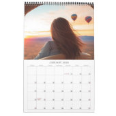 デザイン独自の2025フォトフレンズ旅行 カレンダー (1月 2026)