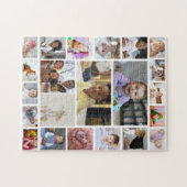 デザイン独自の22フォトコラージュのポスター ジグソーパズル (横)