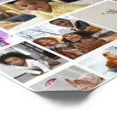 デザイン独自の22フォトコラージュのポスター ポスター (角)