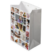 デザイン独自の22フォトコラージュの額縁のアート ミディアムペーパーバッグ (正面アングル)