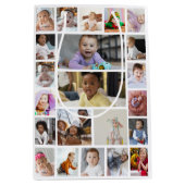 デザイン独自の22フォトコラージュの額縁のアート ミディアムペーパーバッグ (正面)