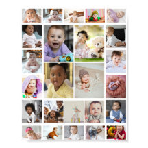 デザイン独自の25フォトコラージュのポスター