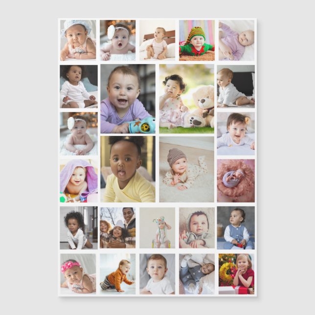 デザイン独自の25フォトコラージュの額縁のアート (正面)