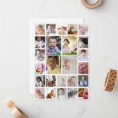 デザイン独自の25フォトコラージュの額縁のアート ノートカード (正面/裏面インサイチュ)