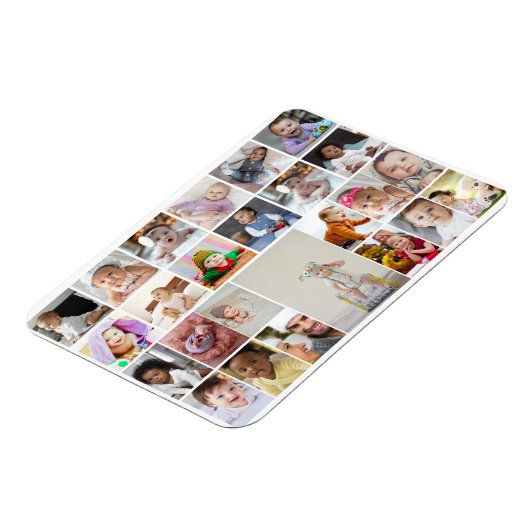 デザイン独自の25フォトコラージュの額縁のアート マグネット (左側)