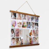 デザイン独自の25フォトコラージュの額縁のアート 吊り下げ型タペストリー (傾斜あり)