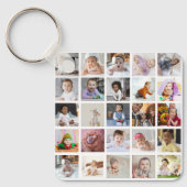 デザイン独自の25フォトコラージュ キーホルダー (正面)