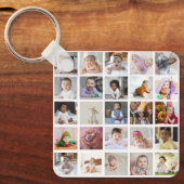 デザイン独自の25フォトコラージュ キーホルダー (正面)