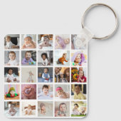 デザイン独自の25フォトコラージュ キーホルダー (裏面)