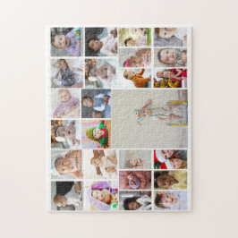 デザイン独自の25フォトコラージュ ジグソーパズル