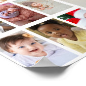 デザイン独自の25フォトコラージュ ポスター (角)