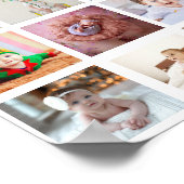 デザイン独自の25フォトコラージュ ポスター (角)