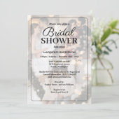 デザイン独自の3フォトコラージュブライダルシャワー 招待状 (スタンド正面)