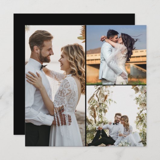 デザイン独自の3フォトコラージュ (正面/裏面)