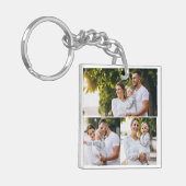 デザイン独自の3フォトコラージュ キーホルダー (正面左)