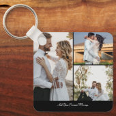 デザイン独自の3フォトコラージュ キーホルダー (正面)
