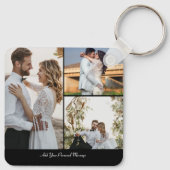 デザイン独自の3フォトコラージュ キーホルダー (裏面)