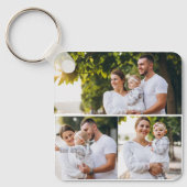 デザイン独自の3フォトコラージュ キーホルダー (正面)
