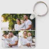 デザイン独自の3フォトコラージュ キーホルダー (裏面)