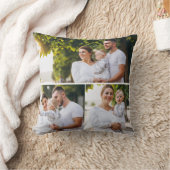 デザイン独自の3フォトコラージュ クッション (ブランケット)