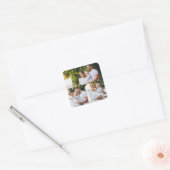デザイン独自の3フォトコラージュ スクエアシール (封筒)