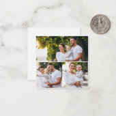 デザイン独自の3フォトコラージュ ノートカード (正面/裏面インサイチュ)