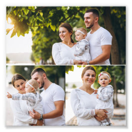 デザイン独自の3フォトコラージュ フォトプリント           