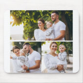 デザイン独自の3フォトコラージュ マウスパッド (正面)