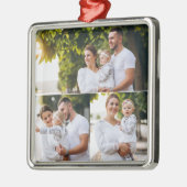 デザイン独自の3フォトコラージュ メタルオーナメント (左)