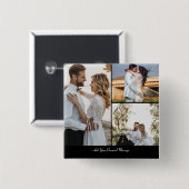 デザイン独自の3フォトコラージュ 缶バッジ (正面&裏面)