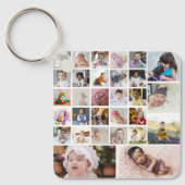 デザイン独自の30フォトコラージュ キーホルダー (正面)