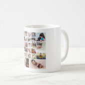 デザイン独自の30フォトコラージュ コーヒーマグカップ (正面右)