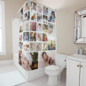 デザイン独自の30フォトコラージュ シャワーカーテン (インサイチュ)