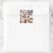 デザイン独自の30フォトコラージュ スクエアシール (バッグ)