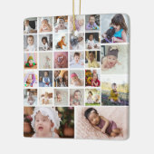 デザイン独自の30フォトコラージュ セラミックオーナメント (左)