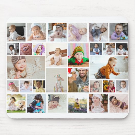 デザイン独自の30フォトコラージュ マウスパッド (正面)