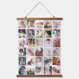 デザイン独自の30フォトコラージュ 吊り下げ型タペストリー