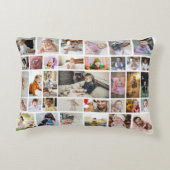 デザイン独自の35フォトコラージュのポスター アクセントクッション (裏面)