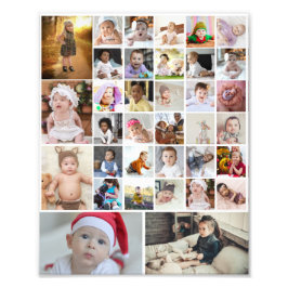 デザイン独自の35フォトコラージュのポスター フォトプリント           