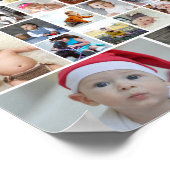 デザイン独自の35フォトコラージュのポスター ポスター (角)