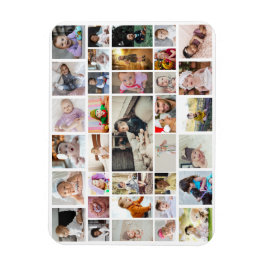 デザイン独自の35フォトコラージュのポスター マグネット