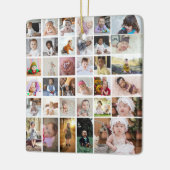 デザイン独自の35フォトコラージュ セラミックオーナメント (左)