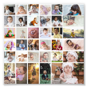 デザイン独自の35フォトコラージュ フォトプリント           