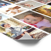 デザイン独自の35フォトコラージュ ポスター (角)
