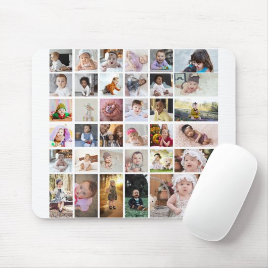 デザイン独自の35フォトコラージュ マウスパッド (マウス)