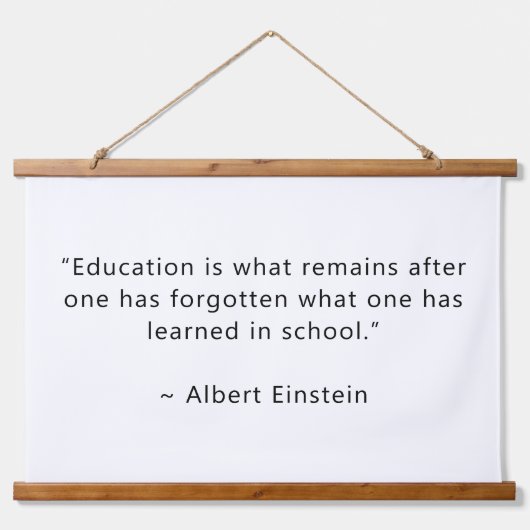 デザイン独自の36x26引用文ウォールつるのタペストリー 吊り下げ型タペストリー (正面)