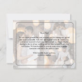 デザイン独自の3 Photo Collage 結婚's サンキューカード (裏面)